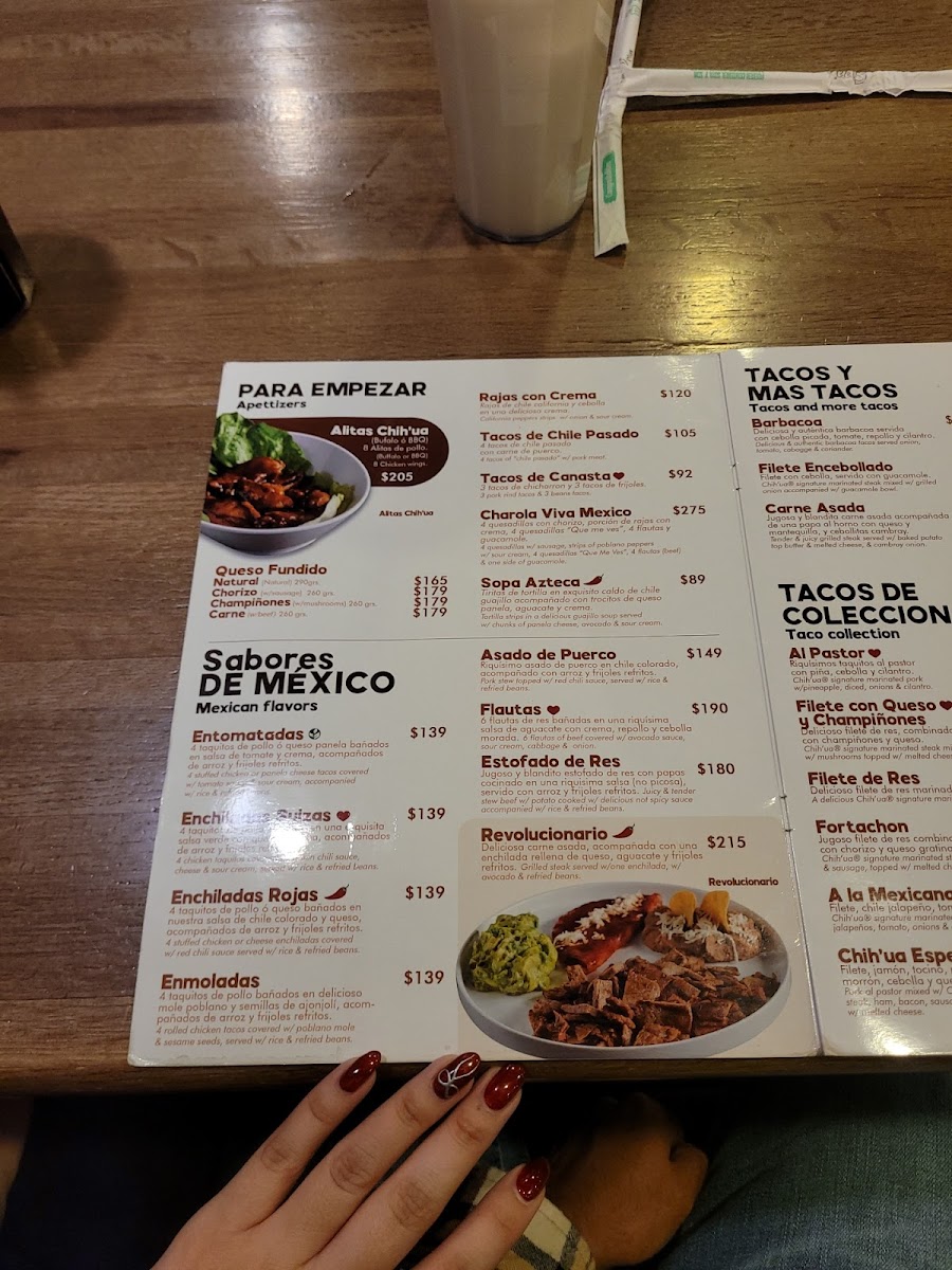 Chih'ua Tacos y Cortes Cafetales Menu - Image 3